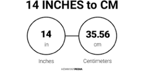 14 Inches in Cm