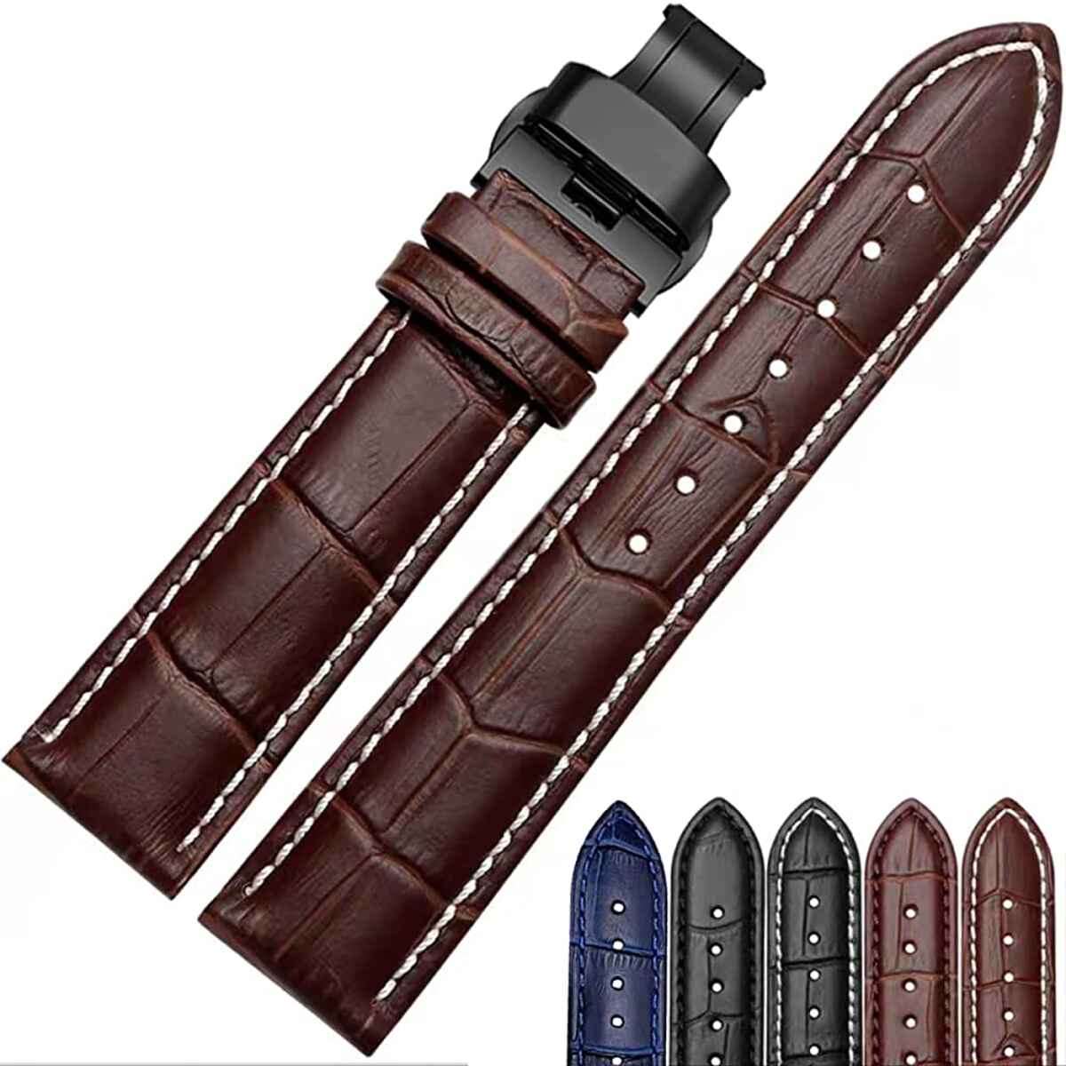 notched 20mm leather band